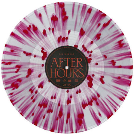 The Weeknd: After Hours (Clear & Blood Splatter Vinyl) con detalles