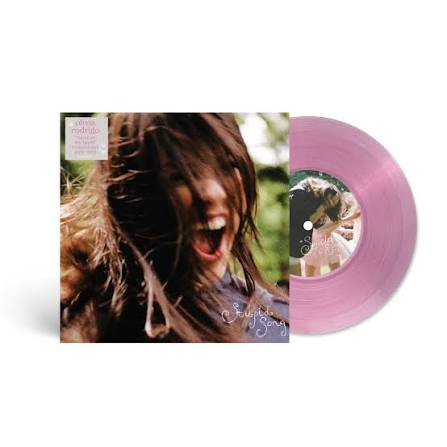 Olivia Rodrigo stupid song vinilo 7" rosa translúcido 'hand on my heart'