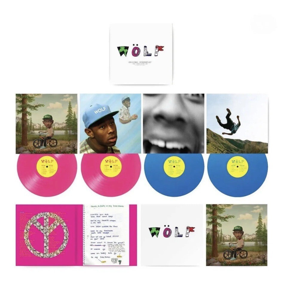 Tyler, The Creator WOLF 10 Year Anniversary 4LP Box Set Pink/Blue Vinyl NEW