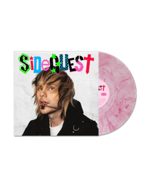 Michael Clifford Sidequest Pink Marble Silver Glitter Autographed Vinyl - Vinyl